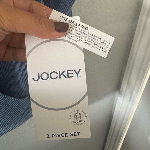 Jockey 2 piece set. Shorts & Hoodie. Size small. Blue. NWT. - Picture 3 of 5